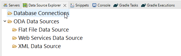 Data Source Explorer
